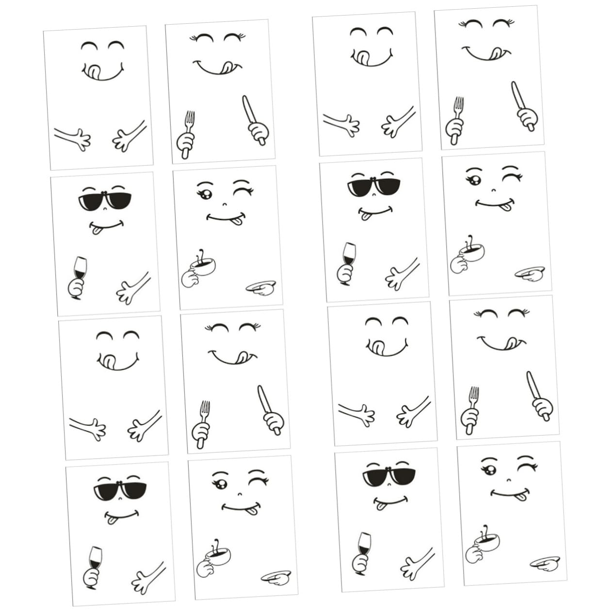 Autocollants de réfrigérateur amusants LIFKOME sticker porte amovible en PVC