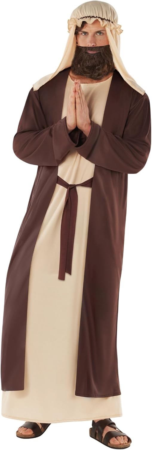 Morph Joseph Costume Adult Shepherd with Cane Jesus Bible Costume Biblical Costumes for Men Nativity Costumes for Adults - Image 5