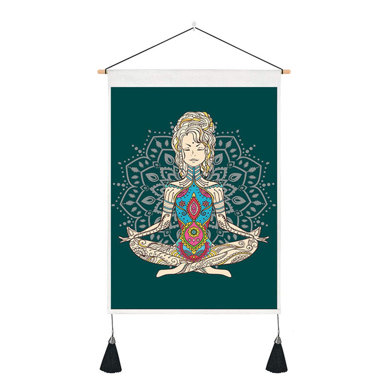 Jazuaiao Studios Wall Hanging Tapestry Wall Art for Calm Environment Durability Fabric Fading Resist Easy Installation Interior Designing Tapestry