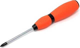 RW 0159-101 Japanese Industrial Standard Screwdriver JIS #1 Cross Point Soft Grip Rubber Handle Small 8 Inch 200 mm Full Tang Solid Shaft Screw Driver