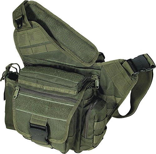 UTG Sac à bandoulière pour homme et femme de style urbain noir