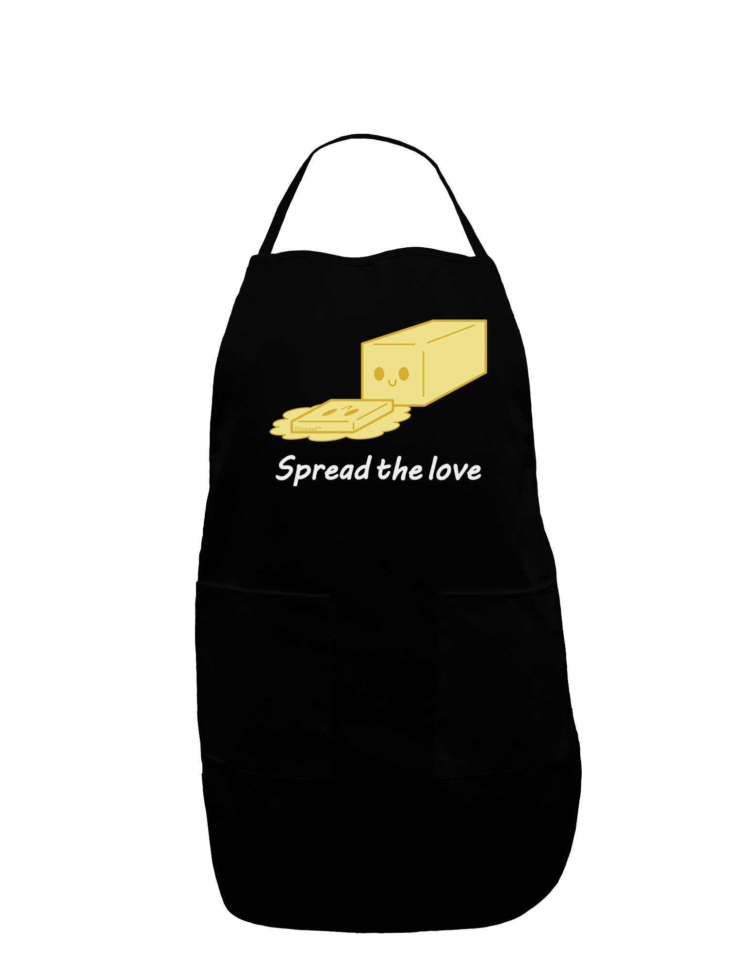 TOOLOUD Butter - Spread the Love Dark Adult Apron - Black - One-Size