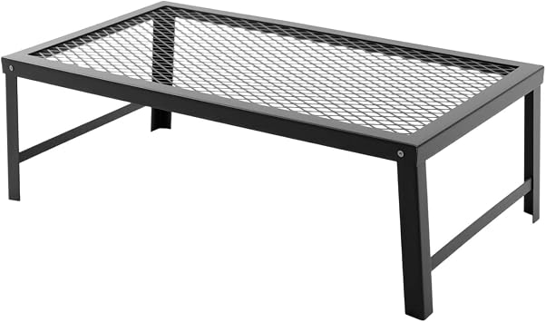 Folding Campfire Grill with Legs, Portable Camp Grill Grate, over Fire Camping Grill, for Outside Picnic BBQ
