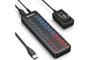 Wenter 12-Port USB Hub: Power Up Your Connectivity!