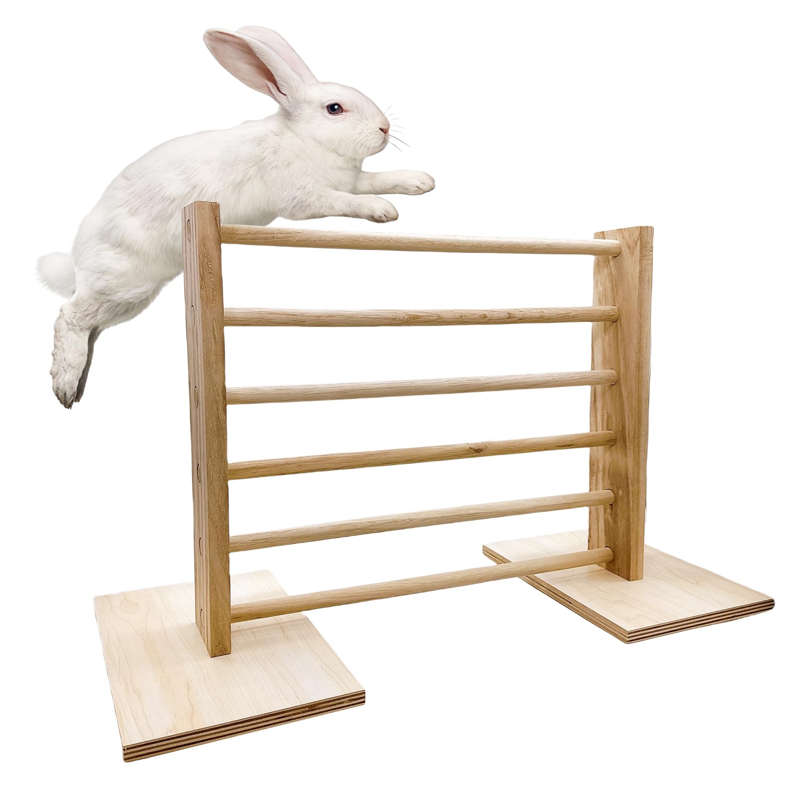 Photo 1 of Hamiledyi Adjustable Wooden Rabbit Jump Bar
