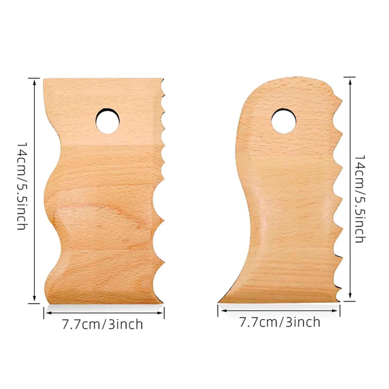Toplionace Juego de 7 Piezas de Herramientas de Cerámica de Esqueleto de Madera, Cuchillo para Esculpir Arcilla, Herramienta de Dibujo y Modelado de Bricolaje