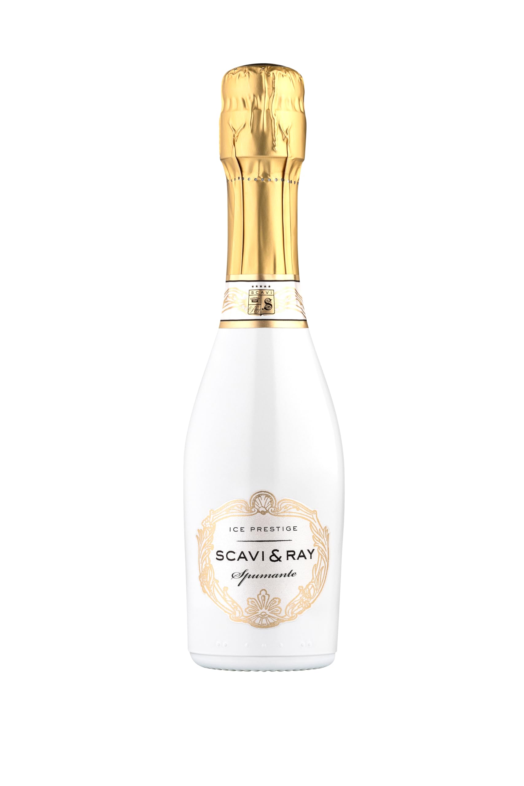 SCAVI & RAY Ice Prestige Spumante Piccolo 10,5% Vol. - halbtrocken, 24x0,2l | Fruchtig frischer Schaumwein aus Italien, halbtrocken, ideal für unterwegs oder den kleinen Genussmoment, feine Perlage