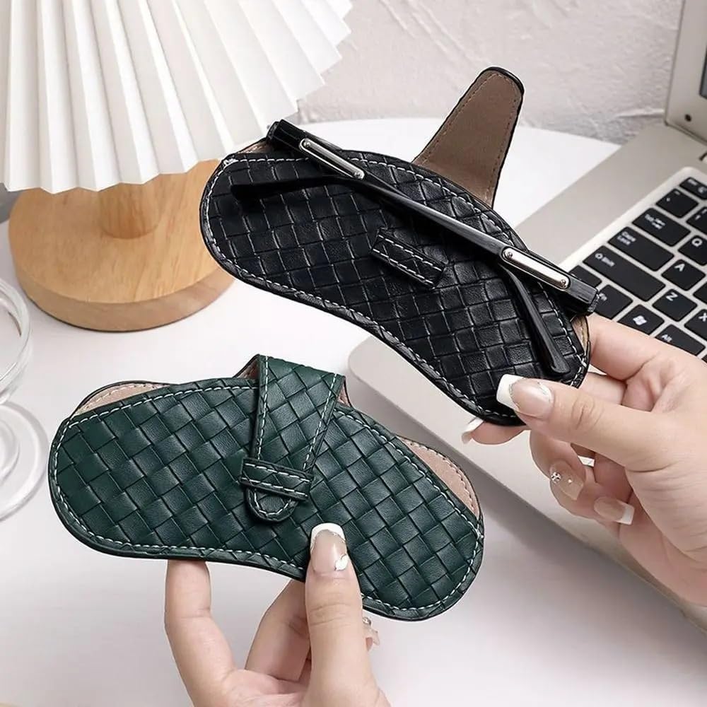 2/4/6 protectores de marco impermeables para gafas, caja de gafas de piel sintética, funda de almacenamiento para gafas de sol