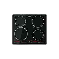 INSB 6004 BK - Piano Vetroceramica con 4 Zone e 3 Funzioni di Cottura