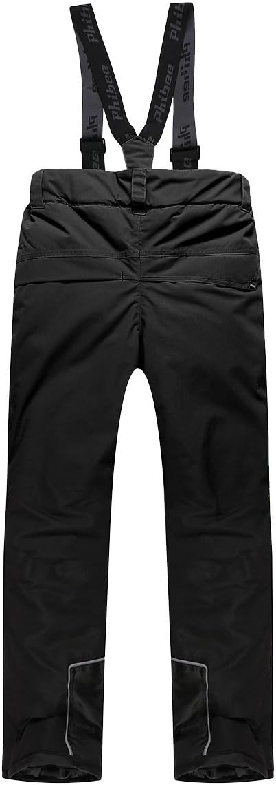 PHIBEE Boys' Waterproof Breathable Polyester Snowboard Ski Pants