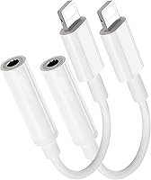 Vista 10 de Paquete de 2 [Certificado Apple MFi] Adaptadores Lightning a Jack de Auriculares de 3.5 mm, para iPhone Jack de Auriculares/Cascos de 3.5mm Aux