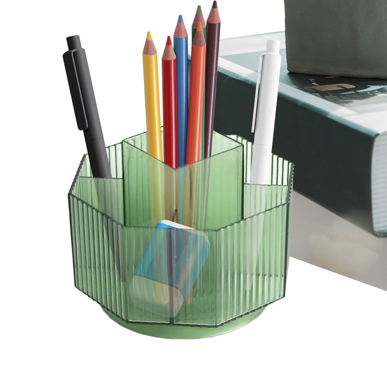 Organisateur rotatif pour crayons et marqueurs de bureau