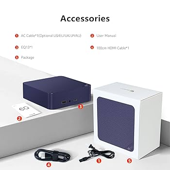 Beelink EQ12 Mini PC, Intel 12. procesor N100 (4C/4T, do 3,4