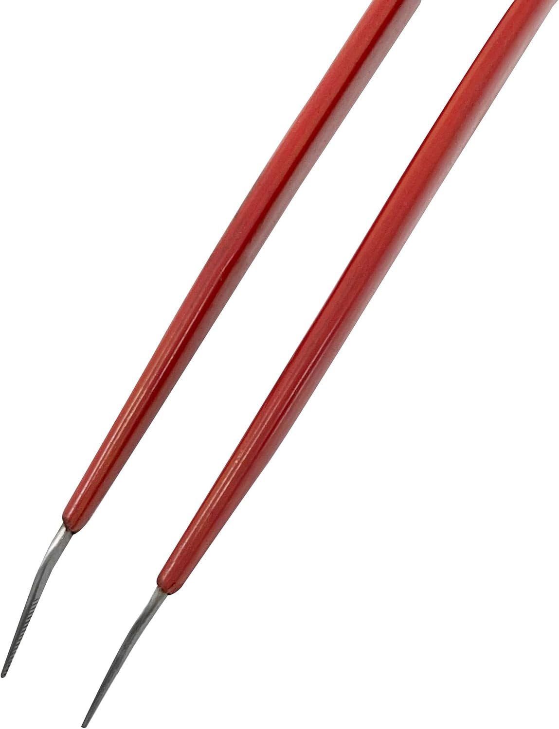 6-1/2" Curved-Tipped Insulated Tweezers for Jewelry Making Electronic Computer Repair Tools