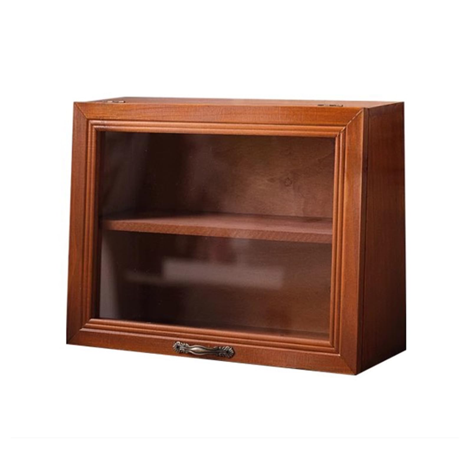 RZGZKLSH Shadow Boxes Display Cases,Mini Cabinet,Wood Cabinet Figure Display Shelf for Memorabilia Photos Collectibles, 11.6"x4.2"x8.8"in(Pine)