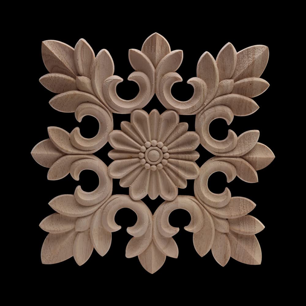 Décoration européenne bois sculpté longue ovale pour meuble d'angle B116,6