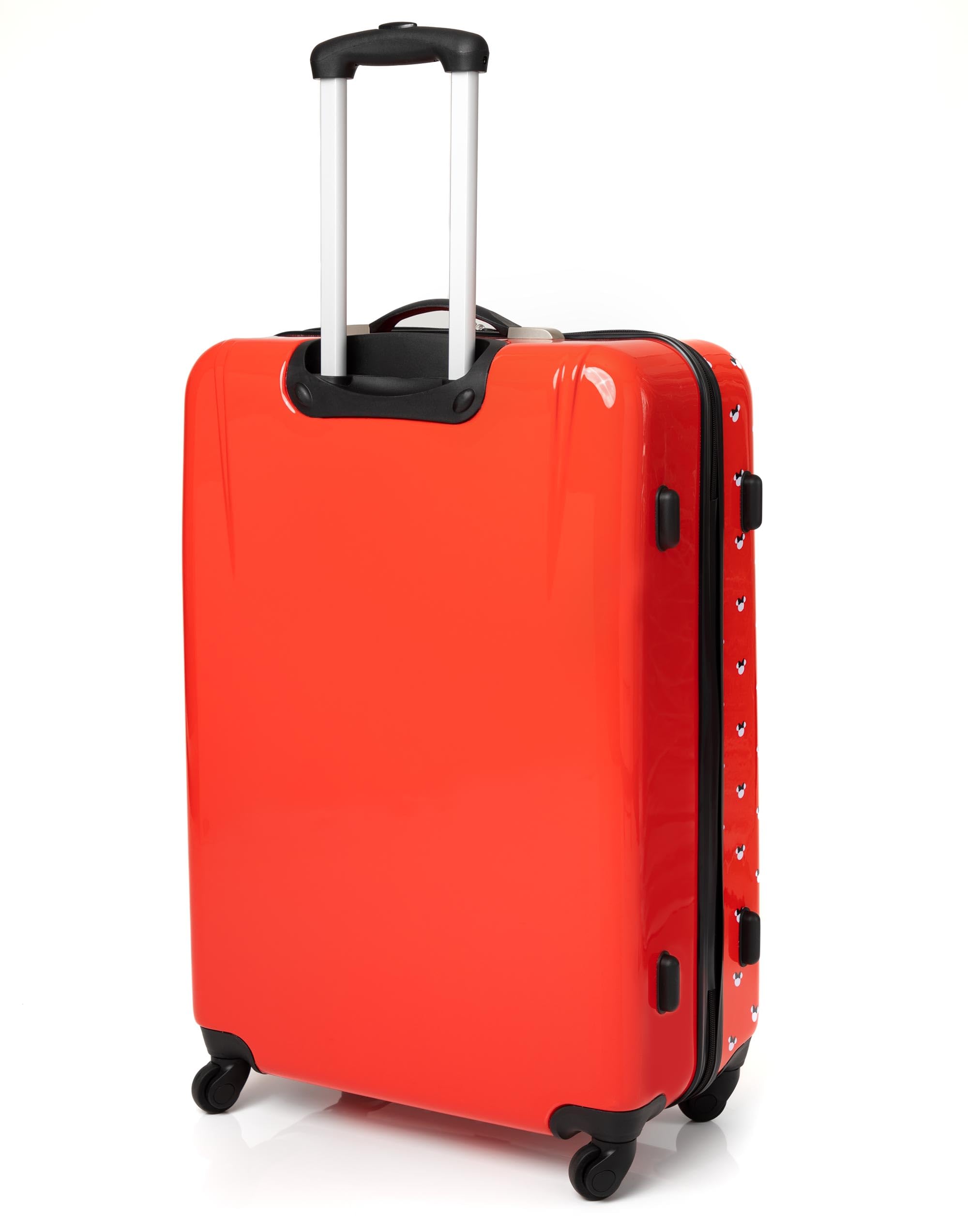 Disney Maleta Minnie Mouse para Adultos y niños | Cabina Opciones Pequeña, Mediana O Grande Bolsa de Equipaje | Mujer Niñas Rojo Tapa Dura Carro De Viaje De Mano