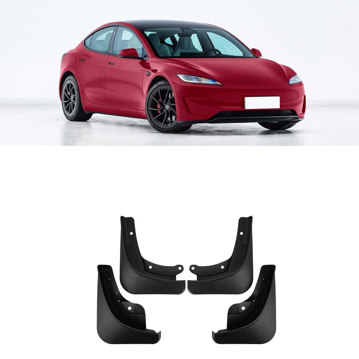 Garde-Boue de Voiture Haute Résistance pour Protéger la Carrosserie de Tesla Model 3