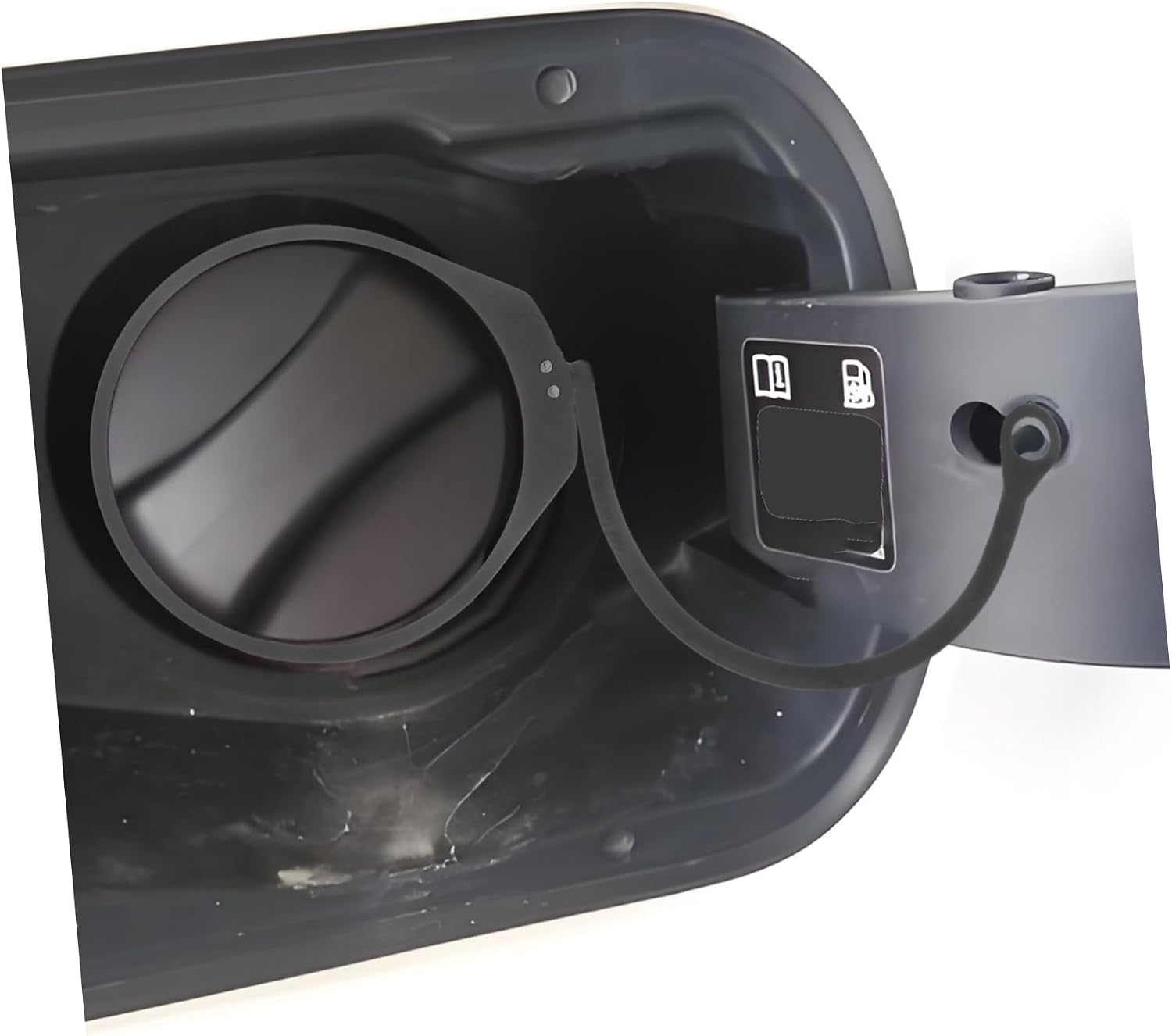 Fuel Tank Cap Tether Rope for Durable Rubber Gas Cap Holder Prevents Loss Easy Installation Enhances Vehicle Appearance