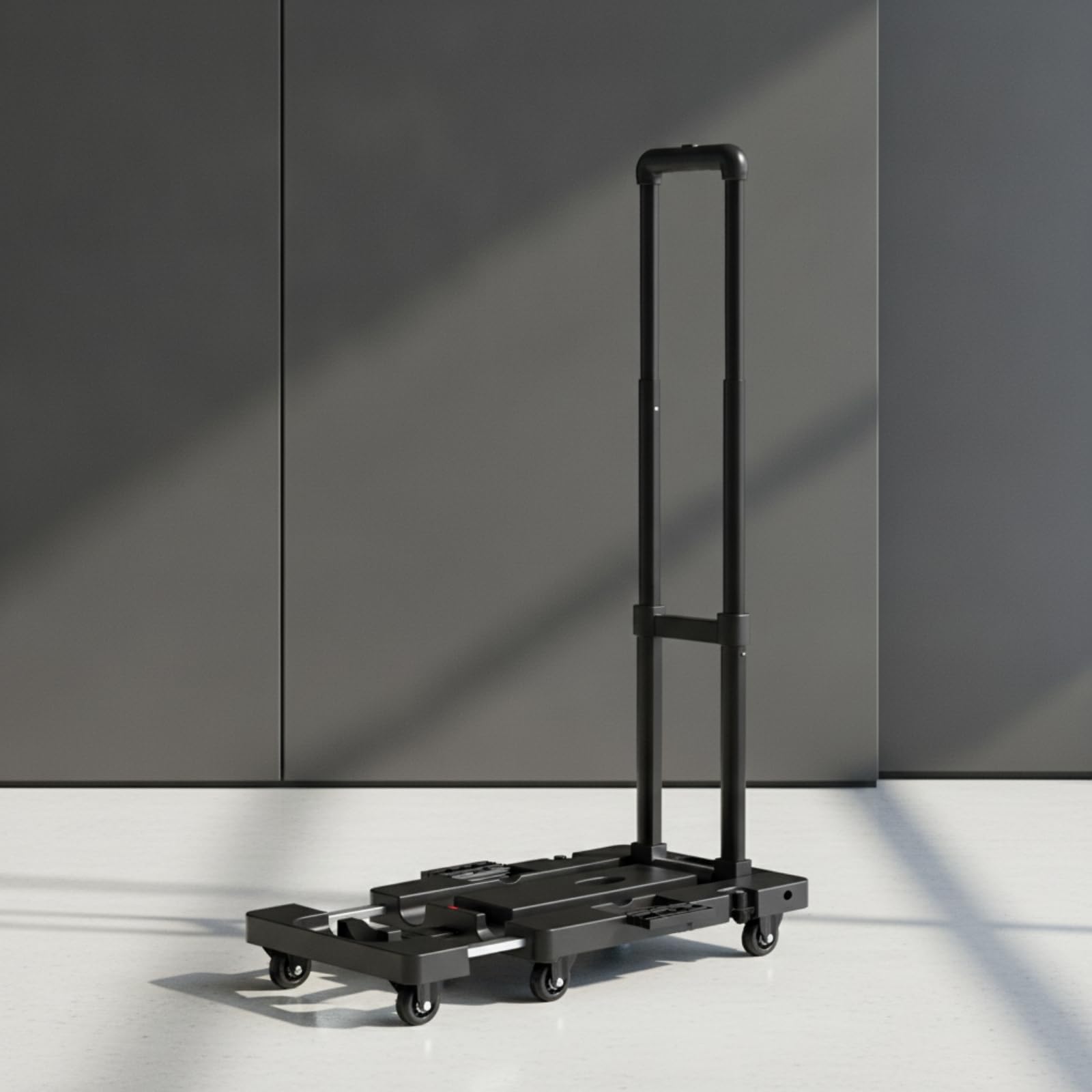 Carrello Pieghevole da Trasporto Mano Carrello Utility Carrello Portatile Carrello con Ruote Design Estensibile per Carichi Grandi