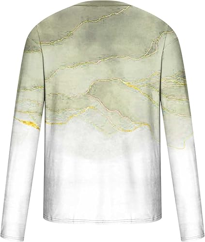 Miniatura 5 de Camiseta Gran tamaño Blusas para Hombres Degradado Y2K Impresión Jersey Camisa Cuello Redondo Manga Larga Camiseta Top