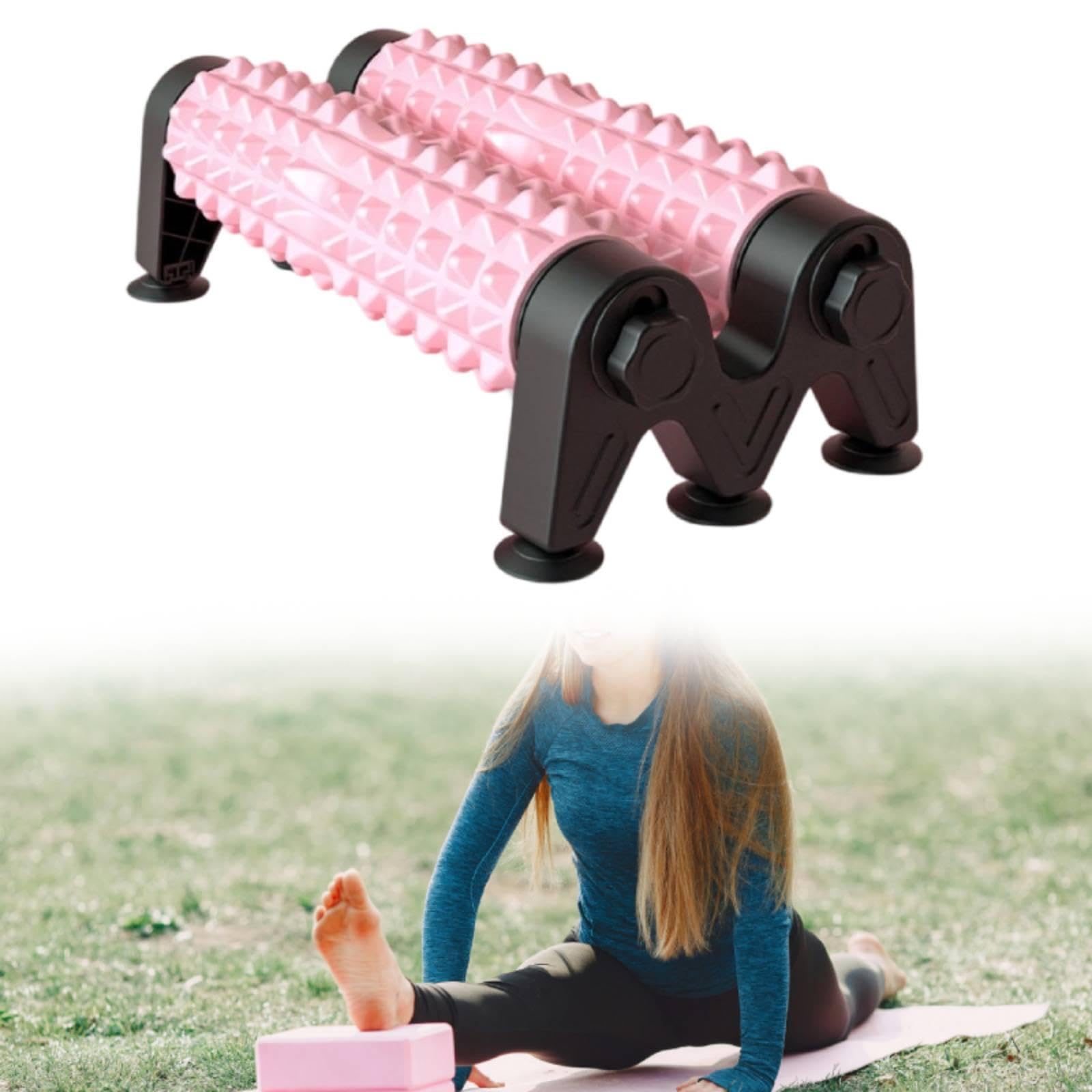 Rullo in Schiuma con Ventose, Rullo massaggiante per Colonna, Strumento per Massaggio Muscolare per casa, Palestra, Esercizi per Spalle e Sport.
