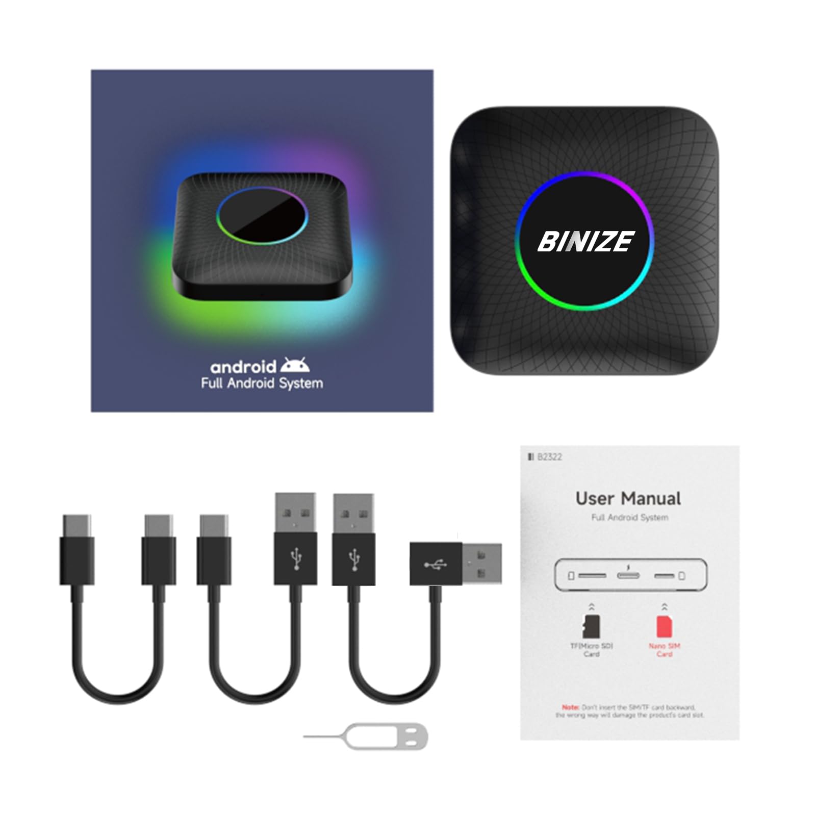 CarPlay AI Box Android 13アタブター nano Amazon.com: OTTOCAST Wireless CarPlay AI Box Nano, Android