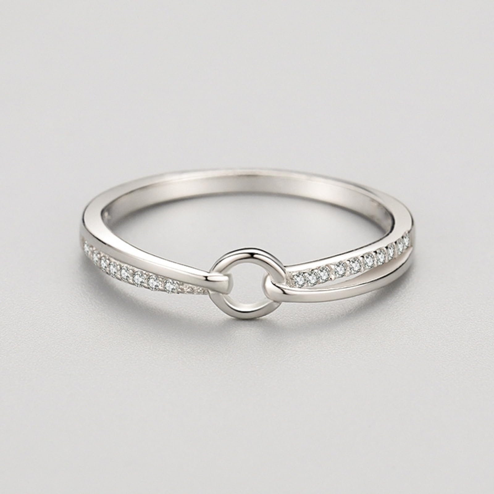 Alianzas de oro para mujer, diamante cultivado en laboratorio, anillos de boda, oro blanco, anillo de boda para mujeres
