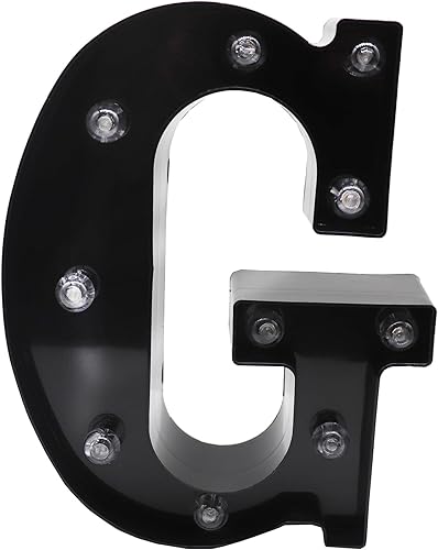 Miniatura 9 de AUSAYE Luces LED negras con números de marquesina, letrero de luces de número de marquesina, luz nocturna para boda, fiesta de cumpleaños, lámpara