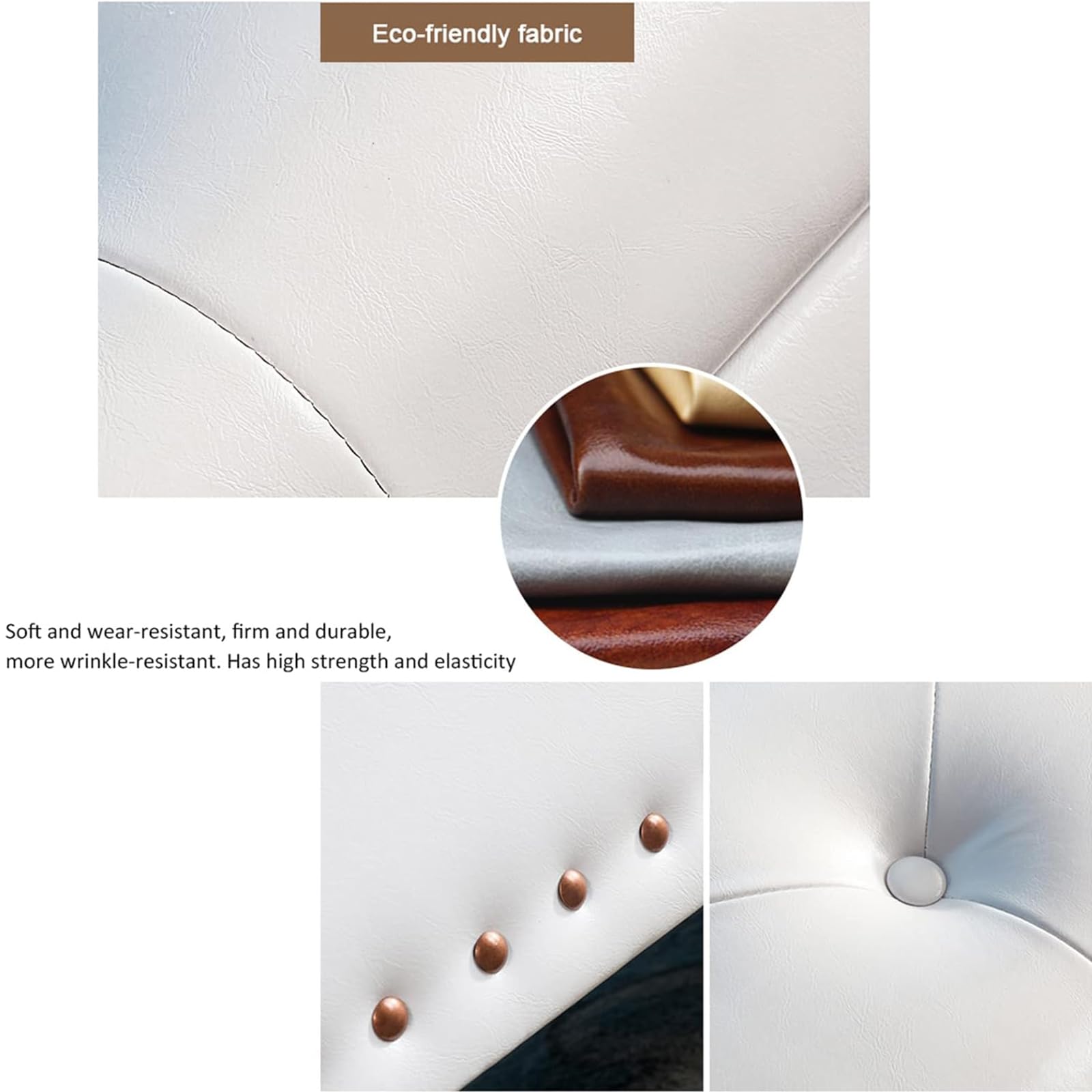 Puf Arcón Contenedor con Revestimiento De Piel Sintética, Reposapiés para Dormitorio, Banco, Taburete De Salón O Sofá con Estructura Y Patas De Madera,Rojo,80 * 40 * 45cm