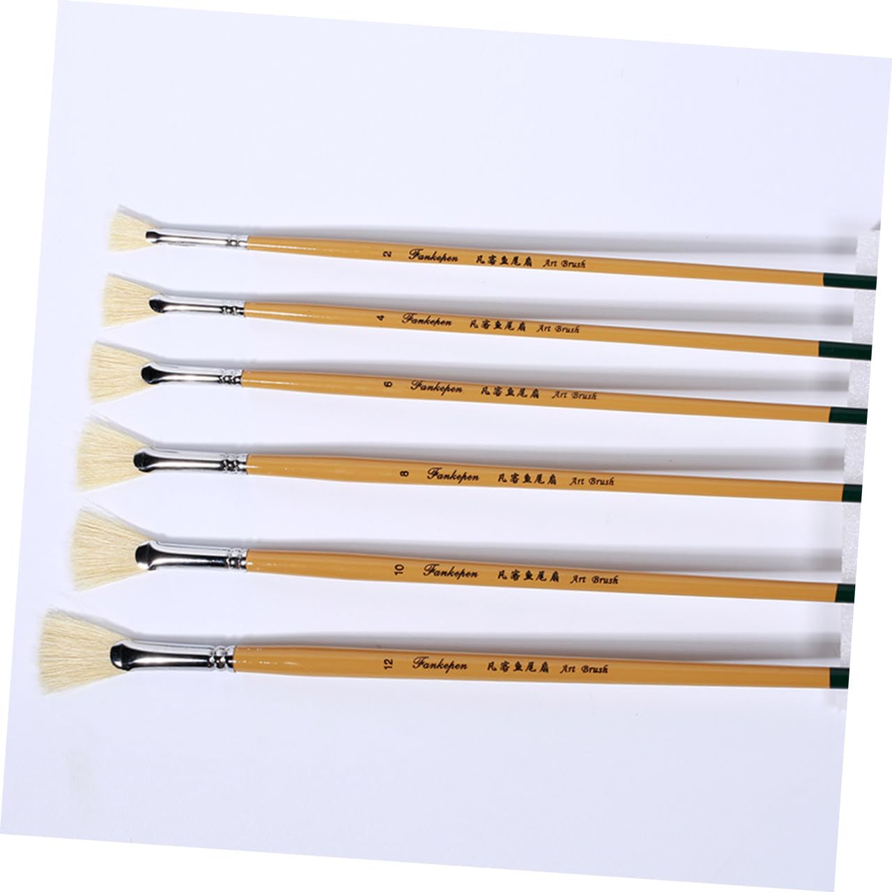Lurrose 18stücke Fächerpinsel Teilig Aus Marderhaar Professionelle Künstlerpinsel Für Aquarell Öl Verschiedene Hohe Farbaufnahme Und Gleichmäßiger Farbfluss