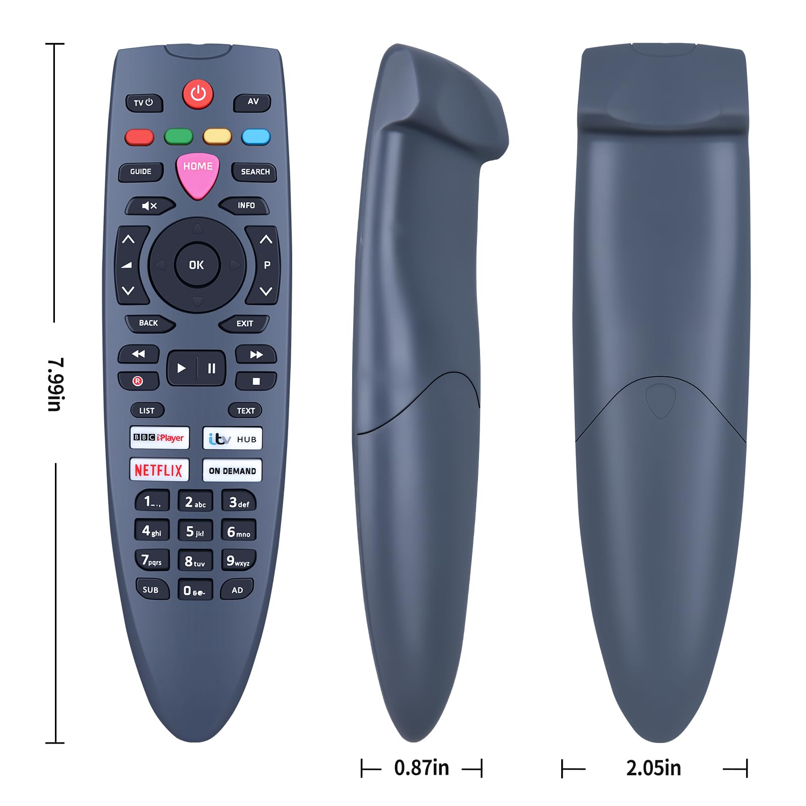 Télécommande de rechange pour TV Freesat 4K enregistrable UHD-4X-1000GB UHD-4X-500GB UHD-X UHD-4X-2000GB UHD-4X-2TB