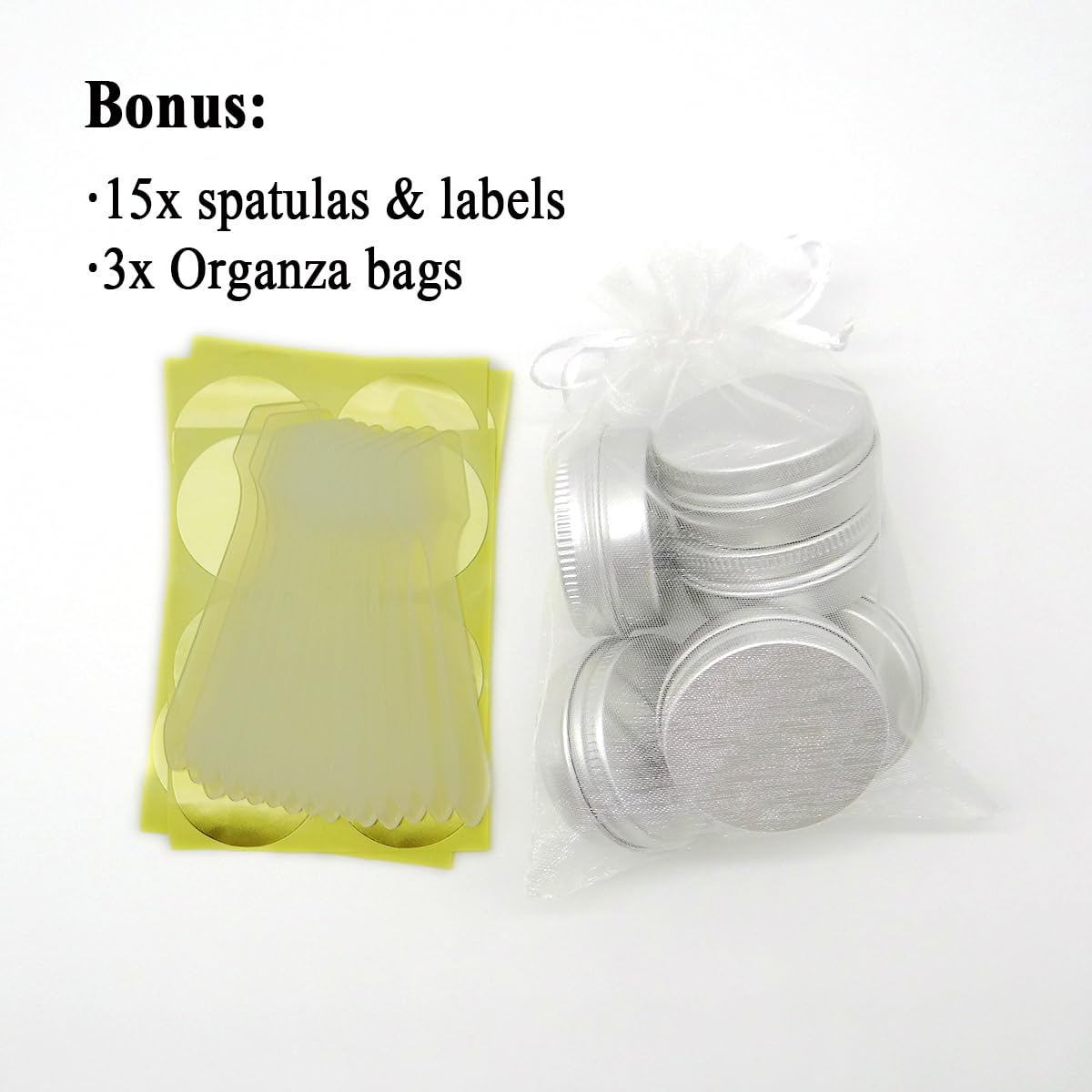 15 barattoli di metallo in alluminio da 15 ml, unguenti, contenitori per lozioni da 15 g, contenitori per cosmetici, balsamo per labbra fai da te, candela, crema per il corpo, tè, contenitori