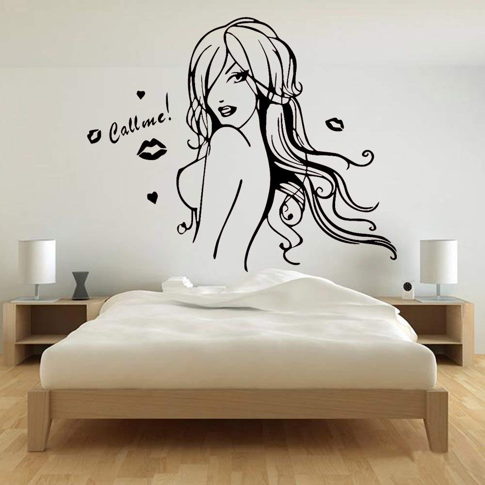 Gadgets Wrap Wall Decal Beauty Slaon Flaming Lips Pattern Vinyl Stickers Home Decor Call Me Words