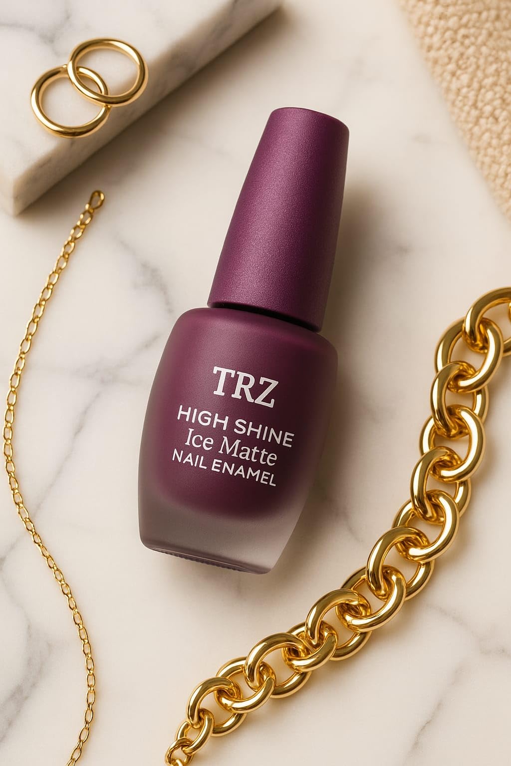 Quick Dry High Shine Nail Polish Purple Mavue Shade Matte Color-image-14