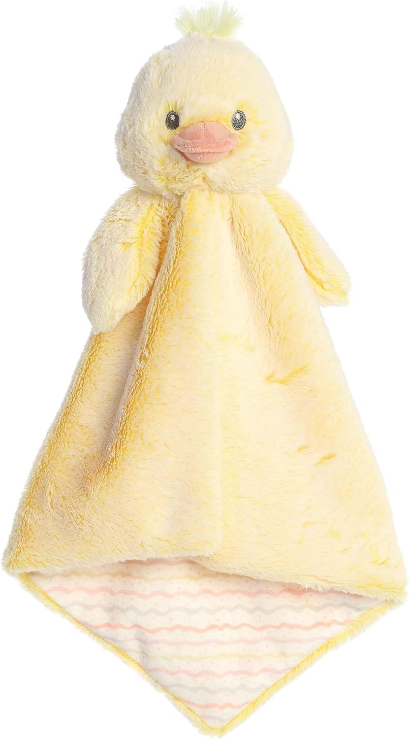 Aurora® Snuggly Cuddlers Luvster™ Dani Duck™ Baby Stuffed Animal - A Perfect Cuddle Companion for Naps and Bedtime - for Parents, Caregivers, and Baby Showers - Yellow 16 Inches
