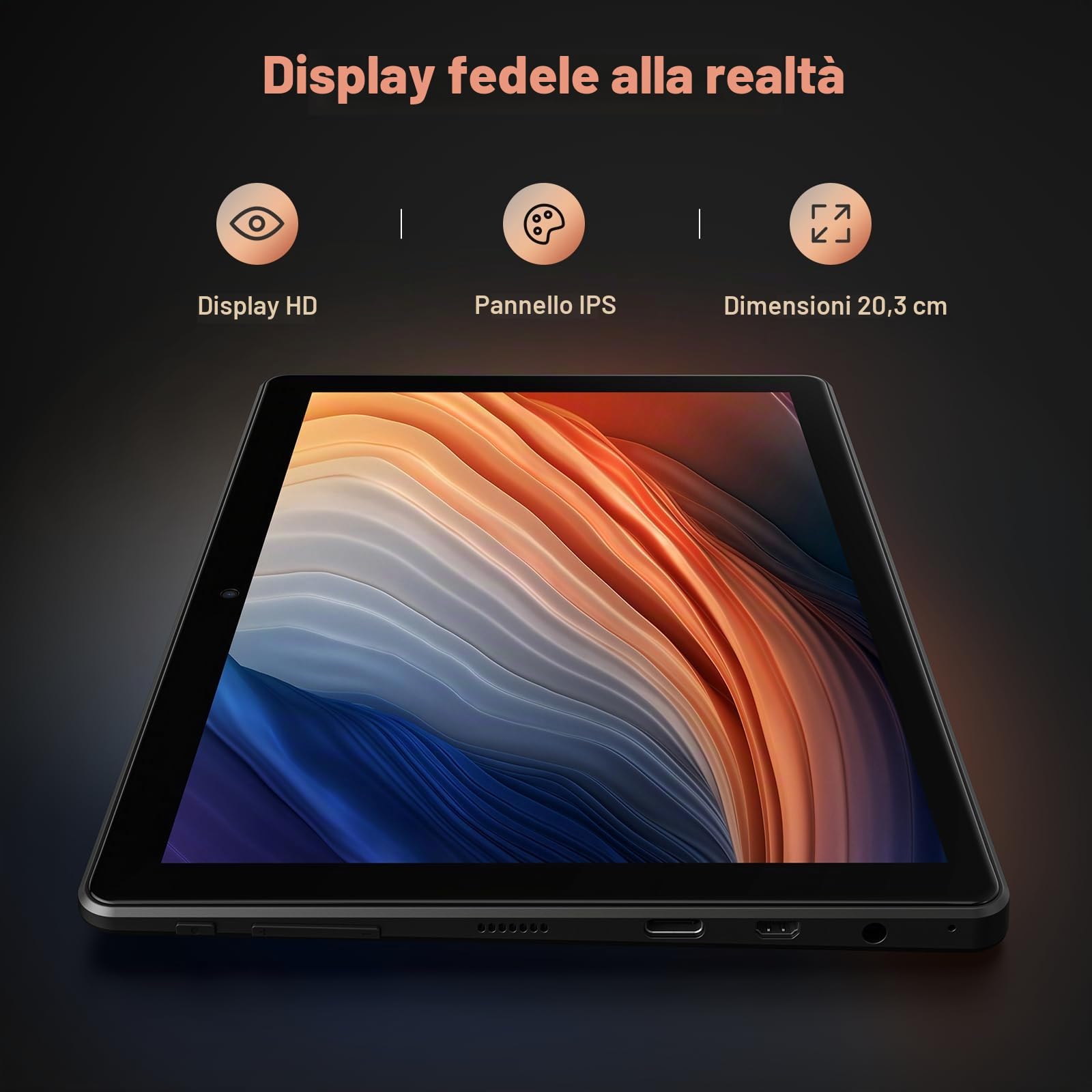RubensTab T8 - Tavoletta da disegno autonoma, non necessita di computer per principianti