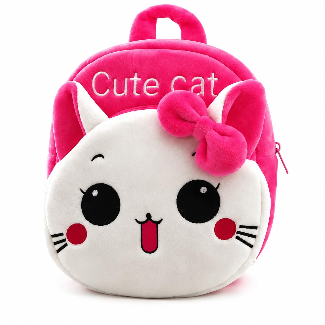 Kids School Bag for Boys & Girls Lightweight & Durable Backpack Spacious with Cartoon Print Cute Cat (Cute_Cat_Bag_Kid-09)-image-17