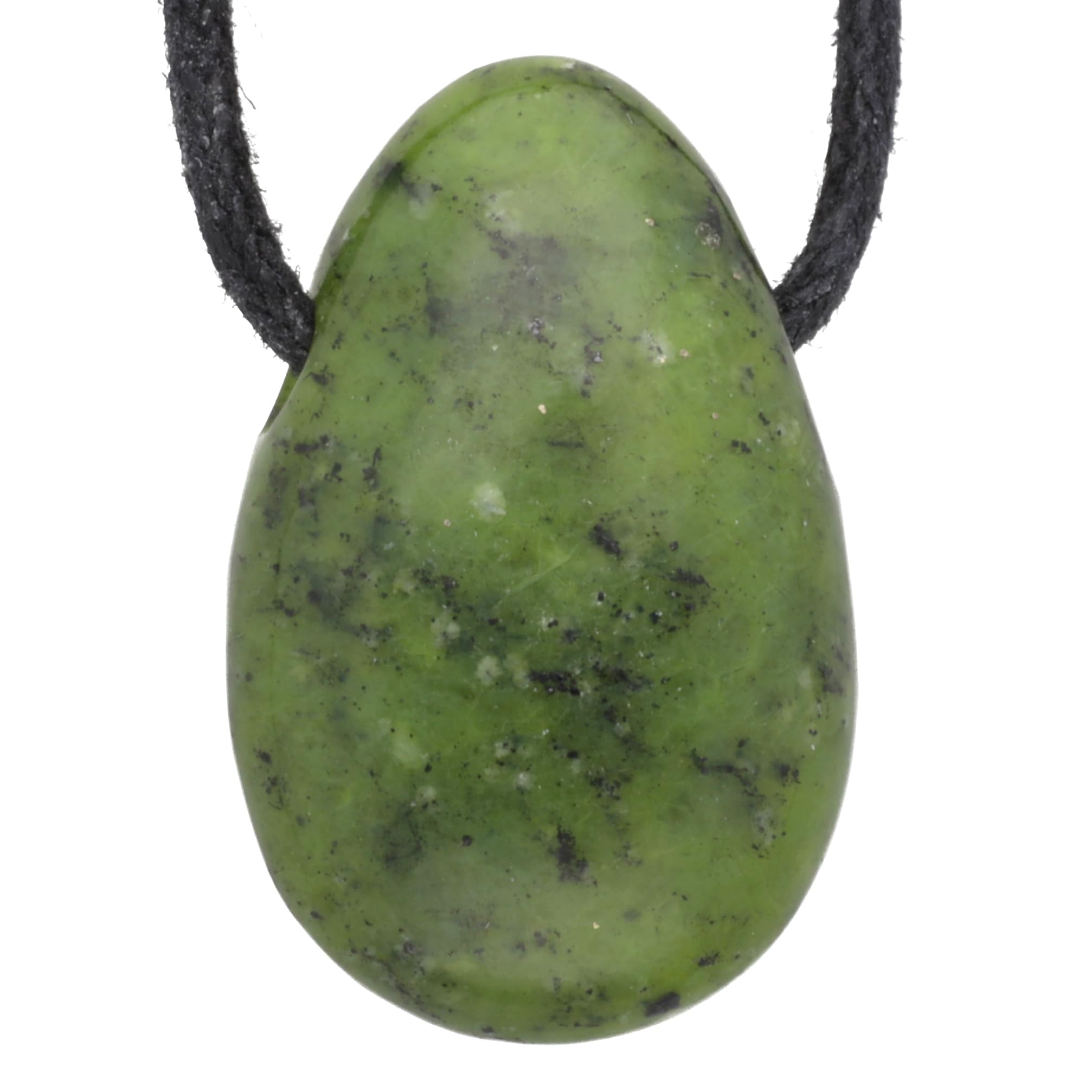 Lebensquelle Plus Donut En Pierre Précieuse 40 Mm Ruban En Coton Carte De Pierres Précieuses | Collier Pendentif En Pierre Naturelle | Collier