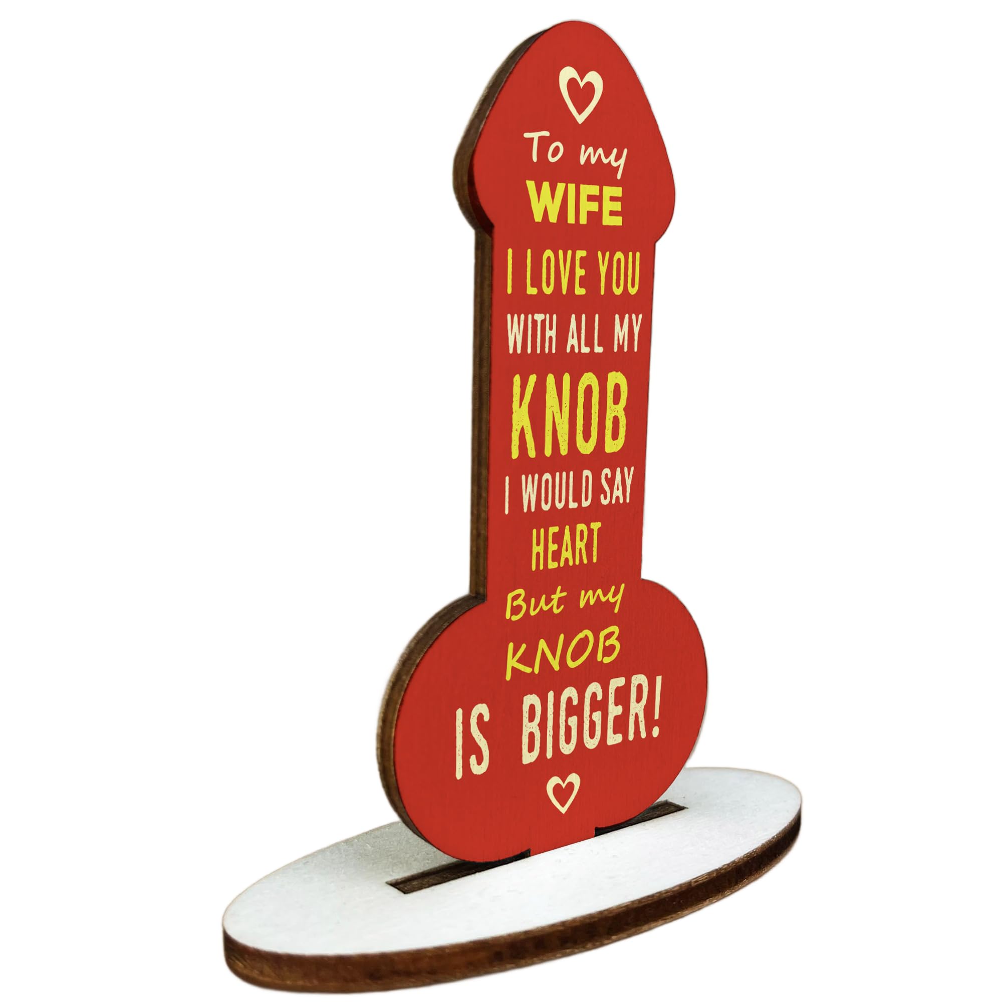 Red Ocean Gifts for Wife, Wife Birthday Present, Funny Anniversary Birthday Gifts for Her Wife, Wooden Plaque Wife Gift From Husband