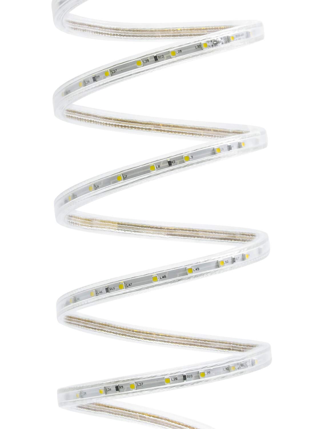 35 metros profesional kaltweißer tira LED (60 LED/M, IP68, 230 V) – con enchufe
