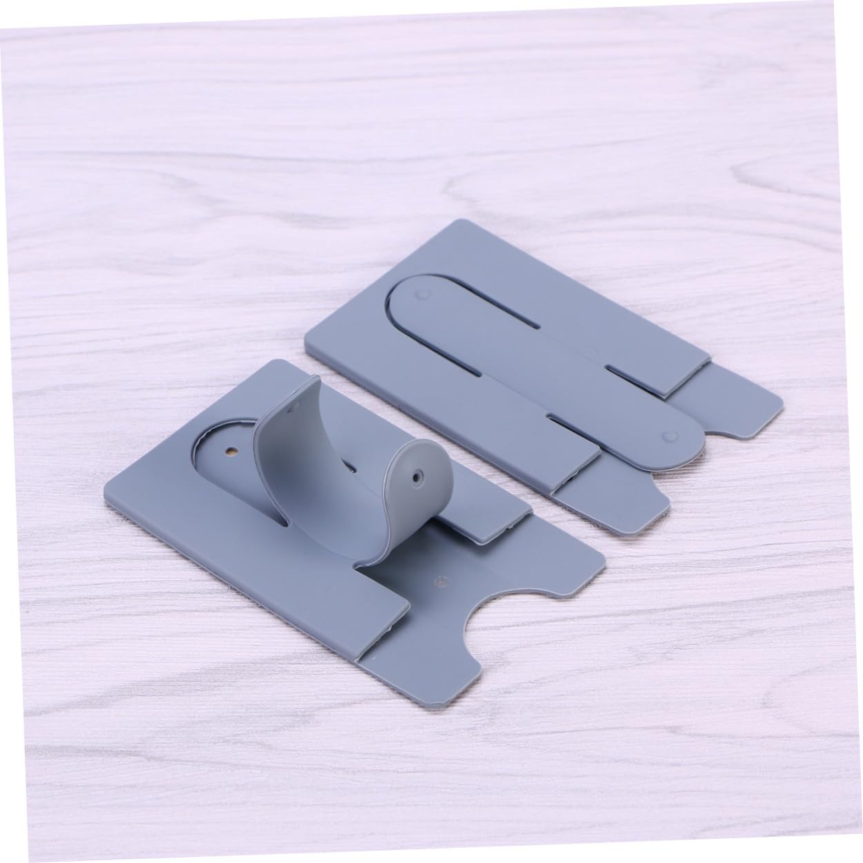 Artibetter 9pezzi Supporto Silicone Per Smartphone Con Portacarte Da Grigio Portafoglio Per Id Carte Di Credito e Contanti Con Base Stabilizzante Per Migliori Esperienze Di Visione