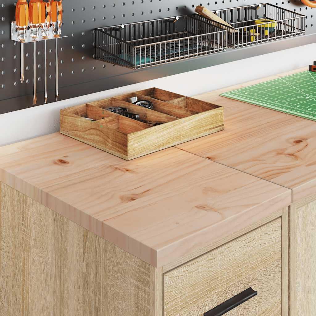 Armoires de Garage 2 pcs chêne Sonoma Bois d'ingénierie,Entreprise & Industrie,Stockage Industriel,Armoires industrielles,27.5 kg-3328316