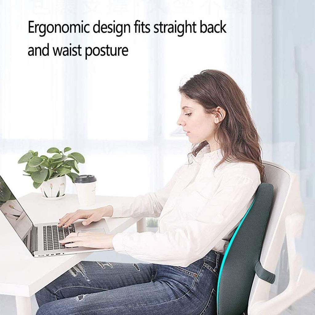Car Lumbar Pillow - Memory Foam Back Cushion Pillow Office Chair Seat Lumbar Pillow(E)