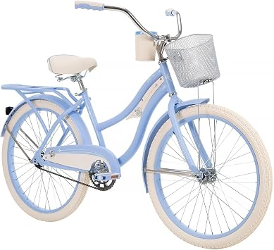 Deluxe Womens Cruiser Bike, Periwinkle, 24-inch