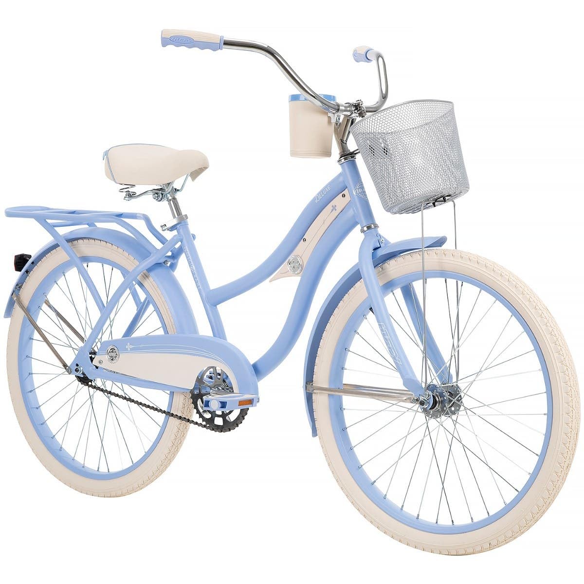 Amazon.com : Deluxe Women's Cruiser Bike, Periwinkle, 24-inch