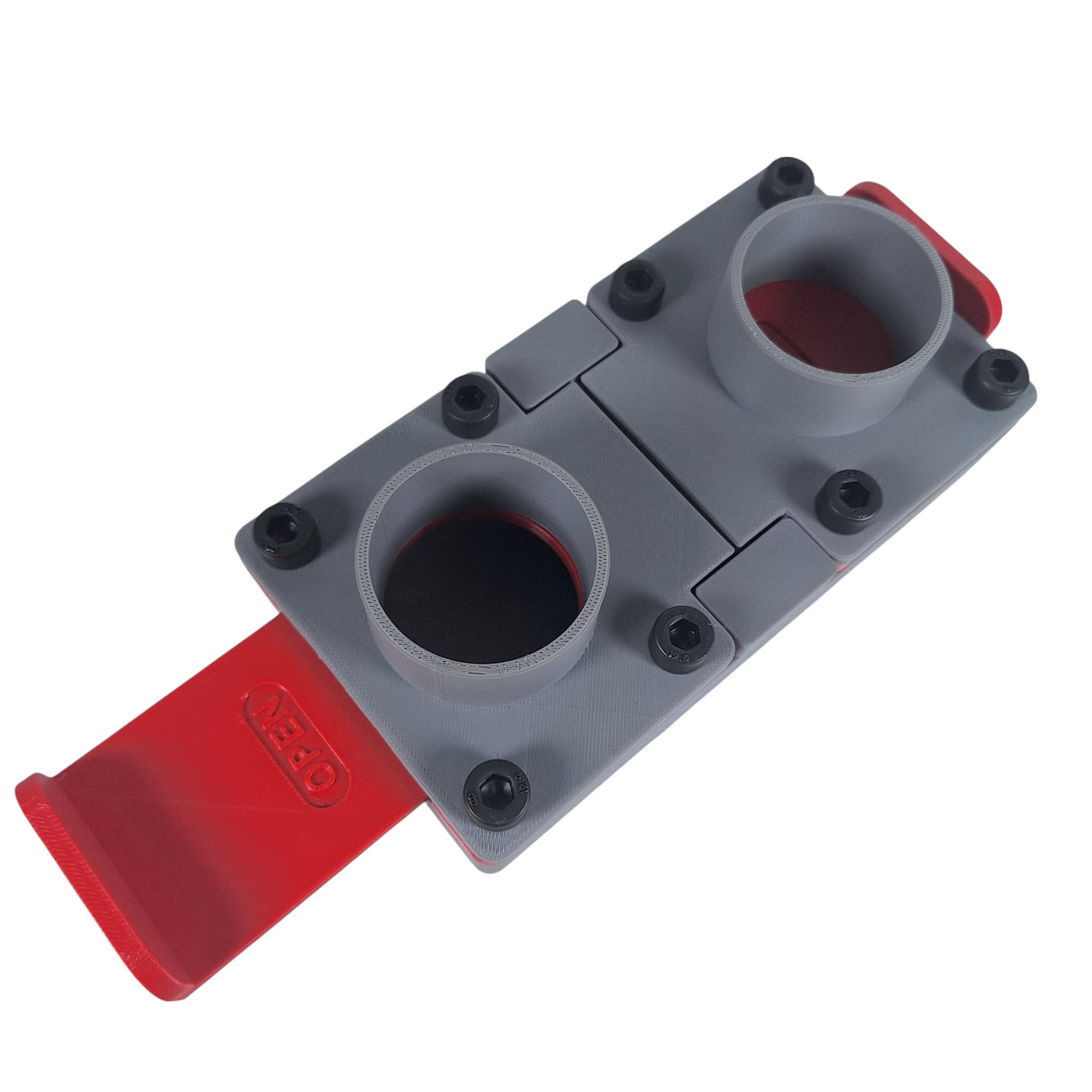 GENERISCH Valvola direzionale 2/3 per impianto di aspirazione, diametro 50 mm, BlastGate DN 50 con valvola di bloccaggio manuale per aspirazione officina