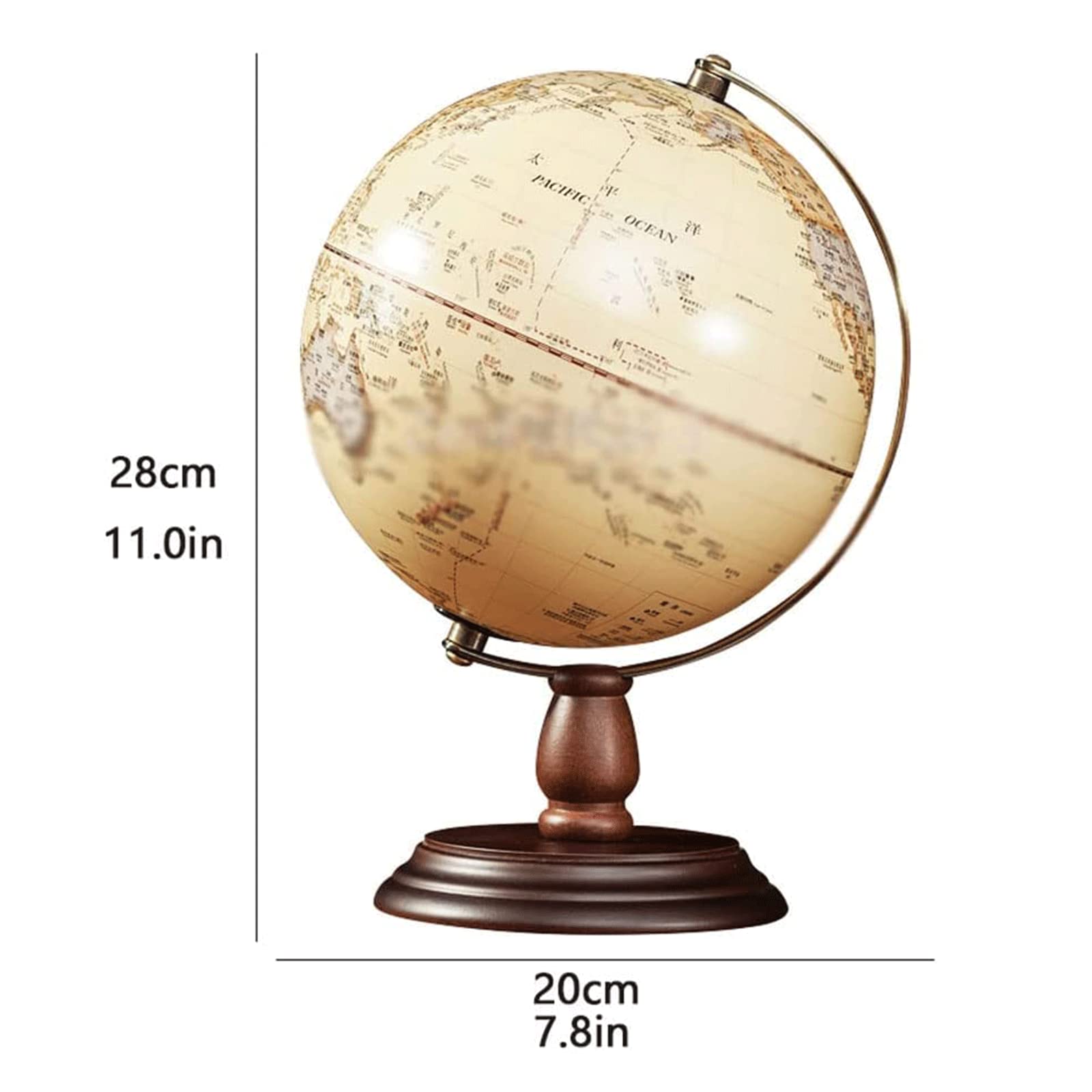 Innowacyjny globus antyczny wytłaczany globus HD z uchwytem 3D stereo globus obrotowy edukacyjne sfery geograficzne zabawa edukacja