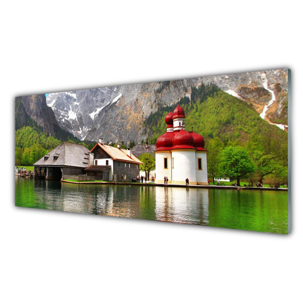 Tableau Mural Moderne pour Grand Mur Vide Tulup Impression sur Verre Trempé Déco Salon