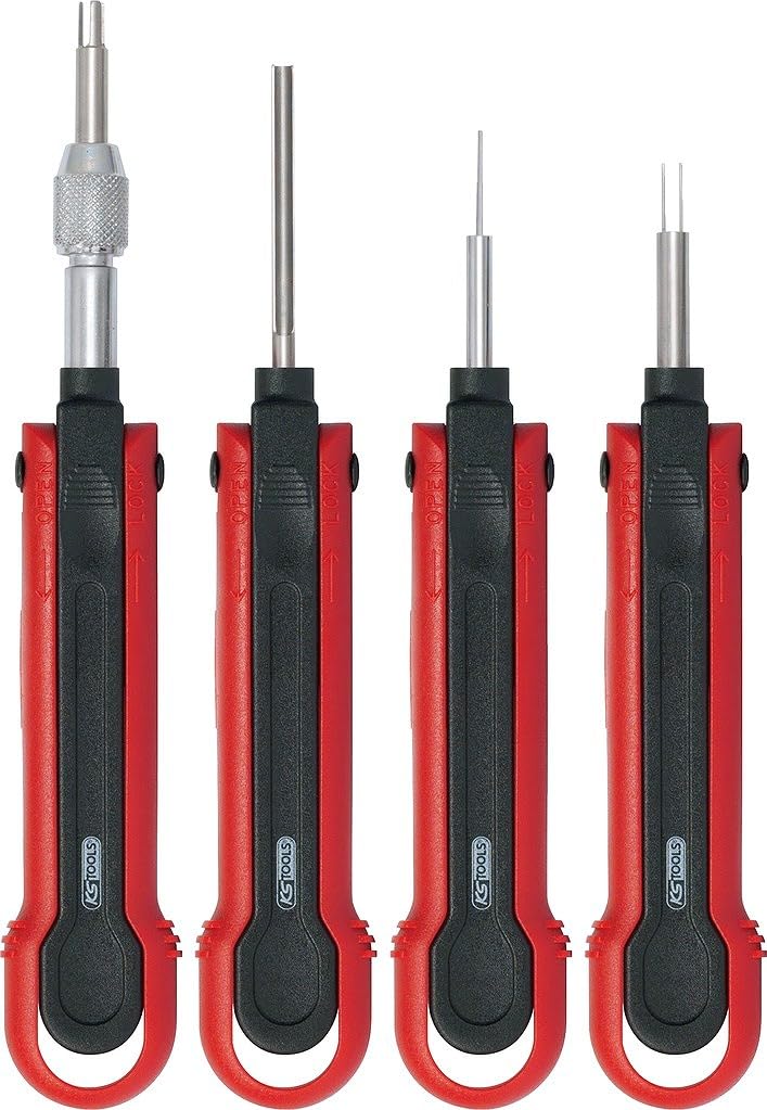 Extractor terminales profesional de 4 pzs para desarmar conectores pesados